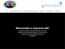 Tablet Screenshot of imprentaabc.com